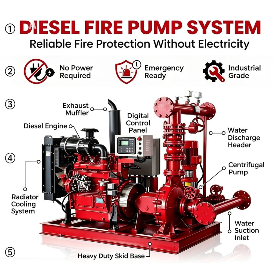 ปั๊มดับเพลิง Fire pump 750GPM ปั๊มดับเพลิง Fire pump 750GPM
