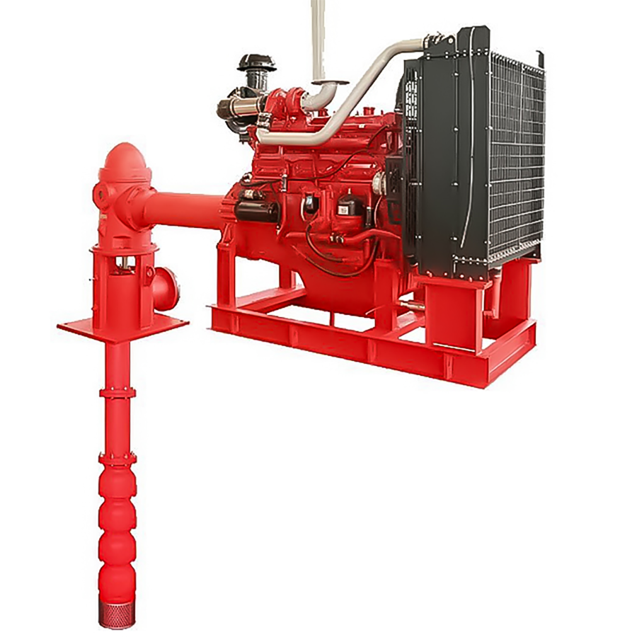 เครื่องสูบน้ำดับเพลิง Vertical turbine 500 GPM เครื่องสูบน้ำดับเพลิง Vertical turbine 500 GPM