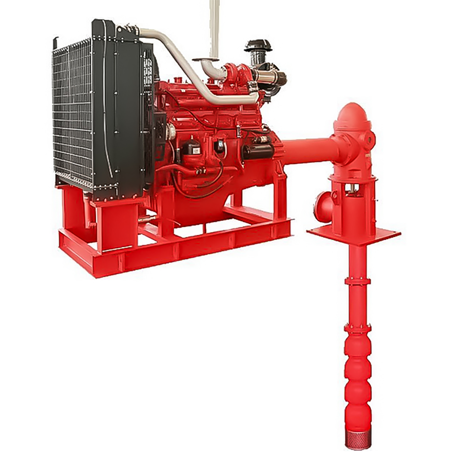 เครื่องสูบน้ำดับเพลิง Vertical turbine 1000 GPM เครื่องสูบน้ำดับเพลิง Vertical turbine 1000 GPM