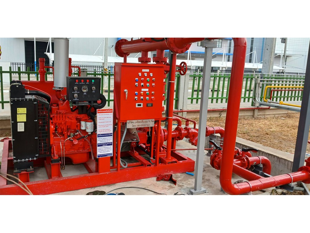 เครื่องสูบน้ำดับเพลิง Vertical Turbine Fire pump
